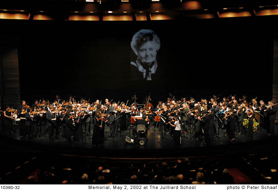 memorial at Juilliard 2002